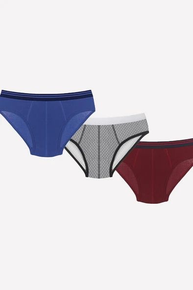 Renkli 3lü Slip Külot ürün görseli 1