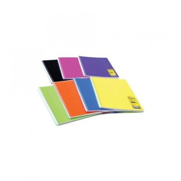 KOMEKS A5 96 Yaprak Spiralli Çizgili Karton Kapak Defter ürün görseli 1