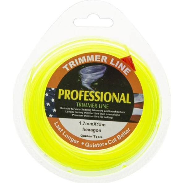 Veta Misina Pro 1.7mm 15 metre Sarı 6 Köşe ürün görseli 1