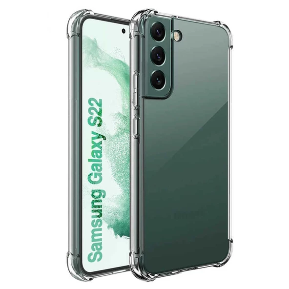 Gpack Samsung Galaxy S22 Kılıf AntiShock Kamera Korumalı Sİlikon  Full Ekran ürün görseli 1
