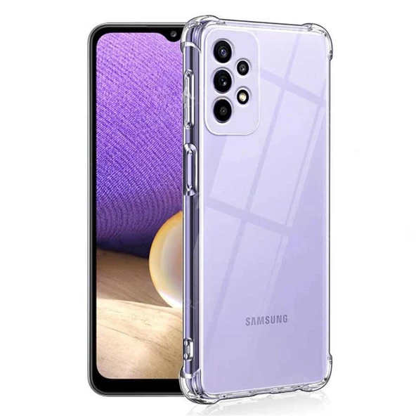 Gpack Samsung Galaxy A13 4G Kılıf AntiShock Kamera Korumalı Sİlikon  Nano Glass ürün görseli 1