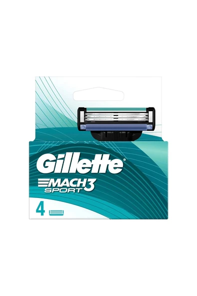 Gillette Mach3 Sport Yedek Tıraş Bıçağı 4'lü ürün görseli 1
