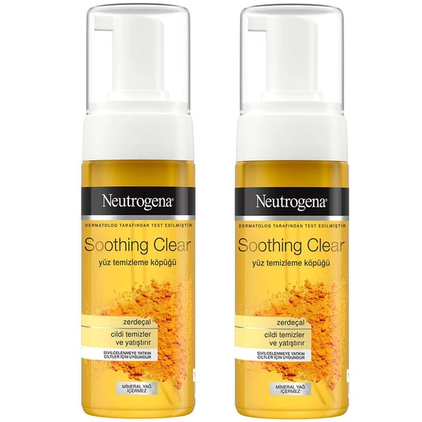 Neutrogena Soothing Clear Yüz Temizleme Köpüğü 150 ml 2 ADET ürün görseli 1