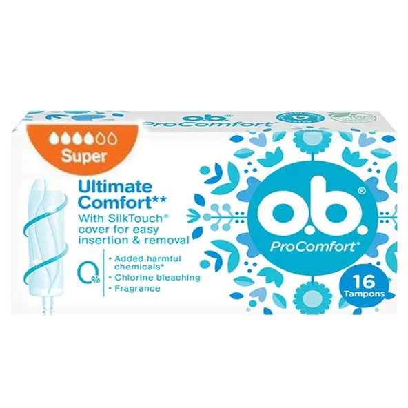 O.B. Pro Comfort Süper Tampon 16 Adet ürün görseli 1