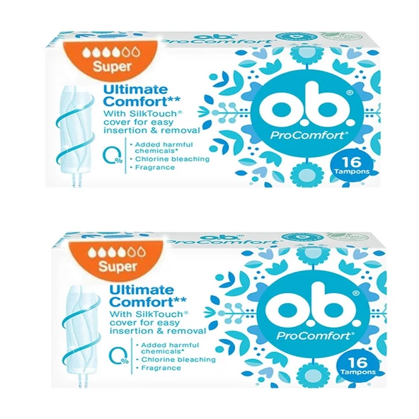 O.B. Pro Comfort Süper Tampon 16 lı 2 ADET ürün görseli 1