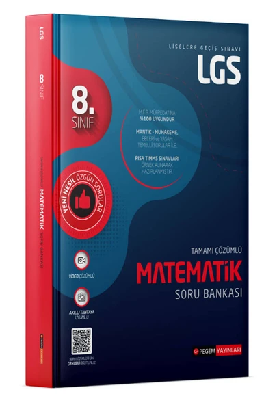 Pegem Akademi LGS Matematik Soru Bankası ürün görseli 1