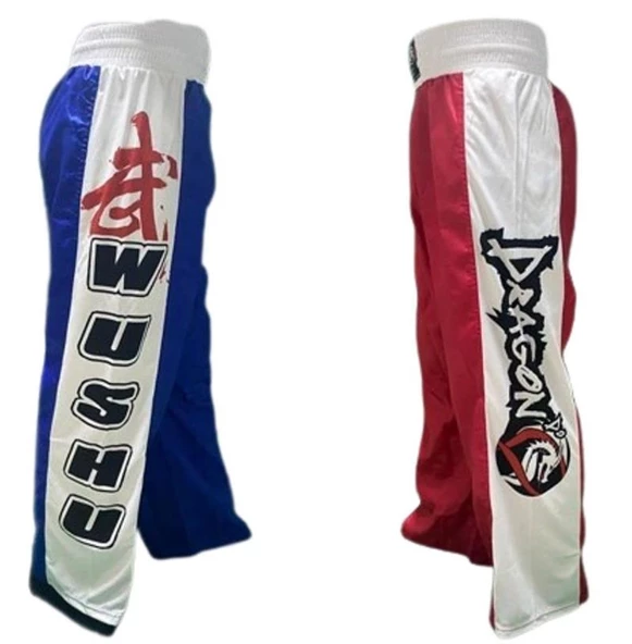 DragonDo 14118 Whu Shu (WUSHU) Pantolonu Kırmızı - Mavi ürün görseli 1