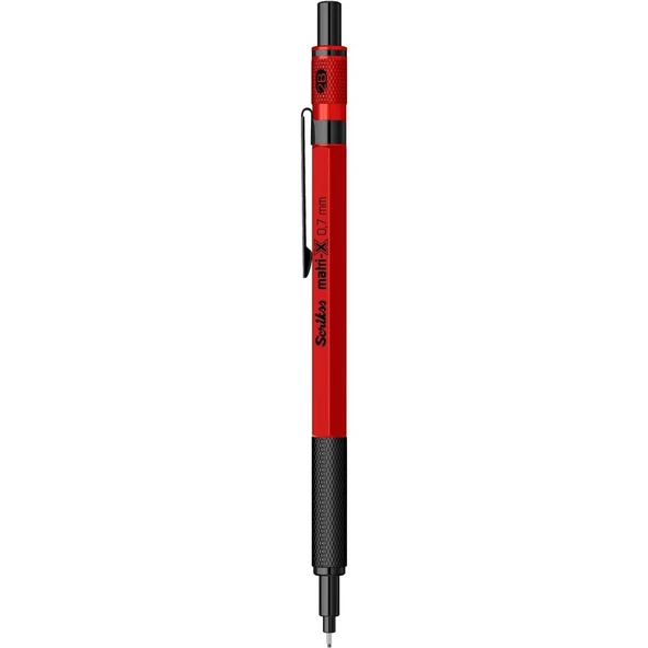 Scrikss Matri-X Versatil 0.7 mm Kırmızı Şeffaf Ambalaj ürün görseli 1