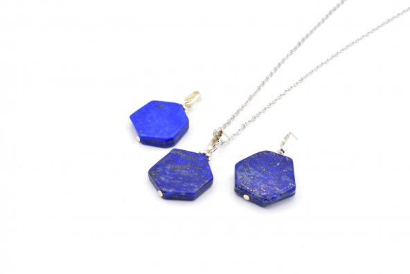 HAKİKİ DOĞAL LAPİS LAZULİ KOLYE UCU 1.KALİTE 015 ürün görseli 1