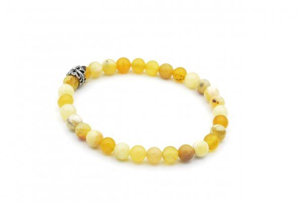 HAKİKİ DOĞAL SARI OPAL TAŞI BİLEKLİK 1.KALİTE 002 ürün görseli 1