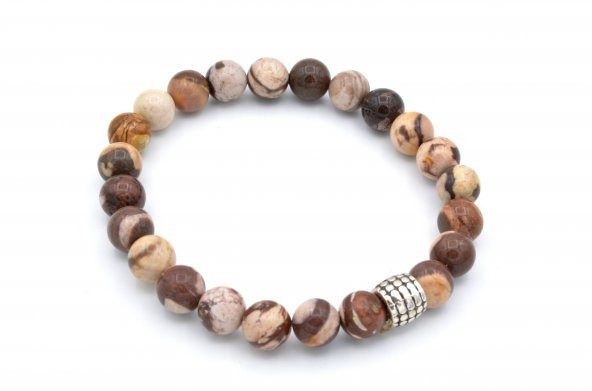 DOĞAL LEOPAR JASPER TAŞI BİLEKLİK 1.KALİTE DOĞAL TAŞ 010 ürün görseli 1