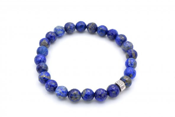 DOĞAL FASET KESİM LAPİS LAZULİ BİLEKLİK 1.KALİTE ürün görseli 1