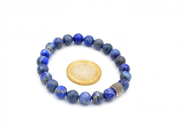 DOĞAL LAPİS LAZULİ BİLEKLİK 1.KALİTE 001 - Resim 2
