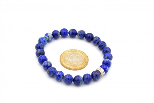 DOĞAL LAPİS LAZULİ BİLEKLİK 1.KALİTE 002 - Resim 2