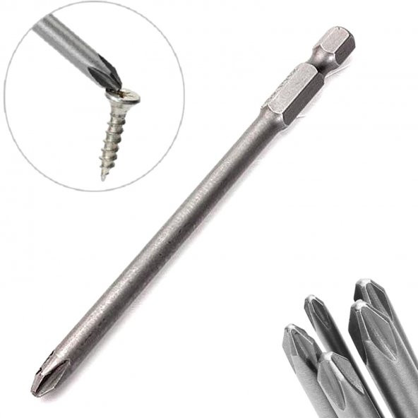 Yıldız Bits Uç Ph2 150 Mm Uzunluk Manyetik Uçlar Mıknatıslı Yıldız Uç ürün görseli 1