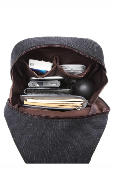 Siyah Unisex Body Bag - Resim 8