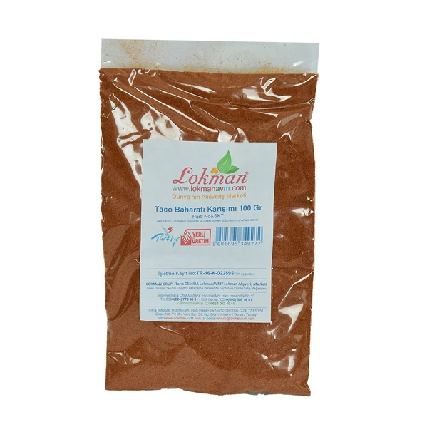 Taco Baharatı Karışımı 100 Gr Paket - Resim 2
