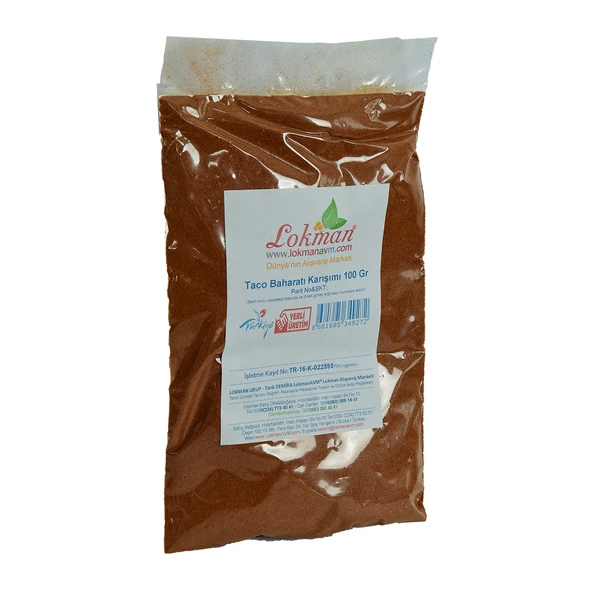 Taco Baharatı Karışımı 100 Gr Paket - Resim 3
