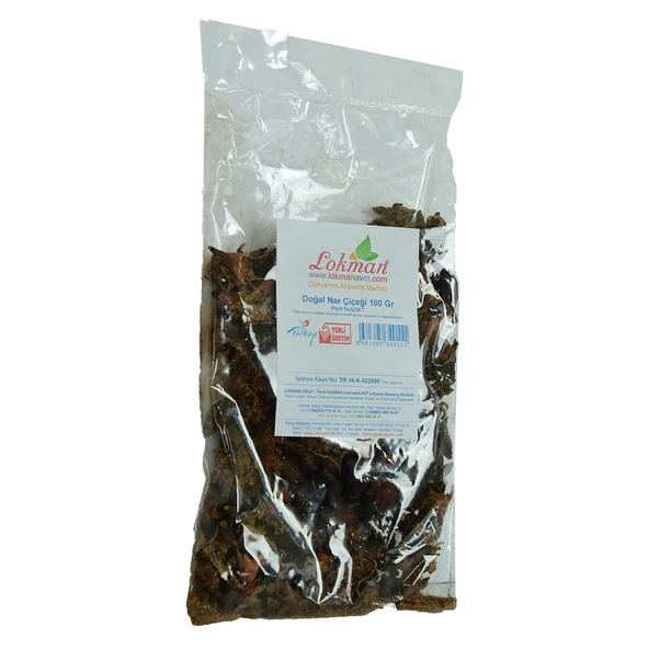 Nar Çiçeği Doğal 100 Gr Paket - Resim 3