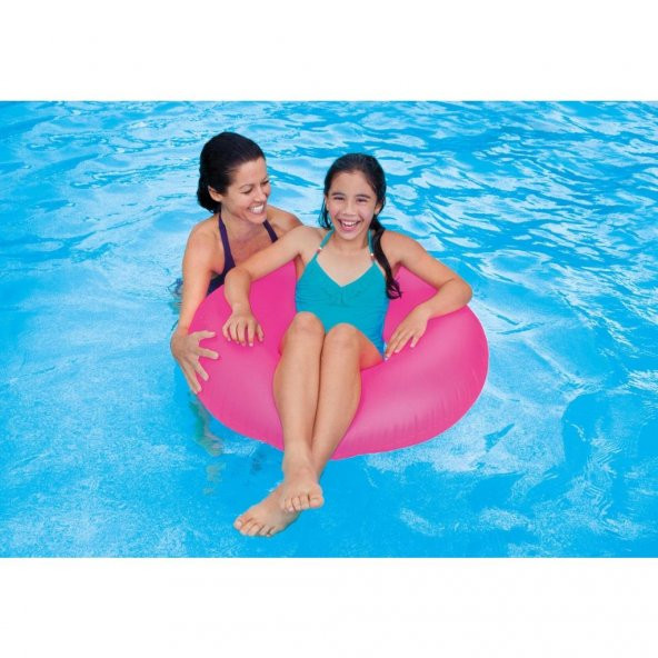 59260 Şeffaf Jumbo Şişme Simit 76 Cm - Resim 3