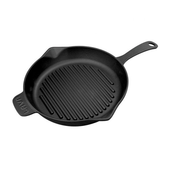 Lava Yuvarlak Saplı Demir Döküm 28 cm Izgara Tavası ürün görseli 1