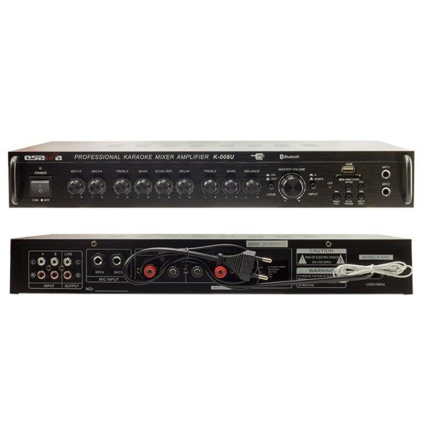 OSAWA K-008U Eko'lu 2X75 150W Usb'li Anfi ürün görseli 1