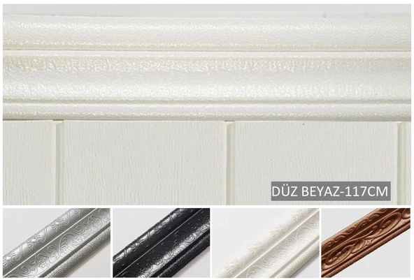 Renkli Duvarlar Kendinden Yapışkanlı Kenar Çıtası Süpürgelik Çerçeve Kemer 8x110cm ürün görseli 1