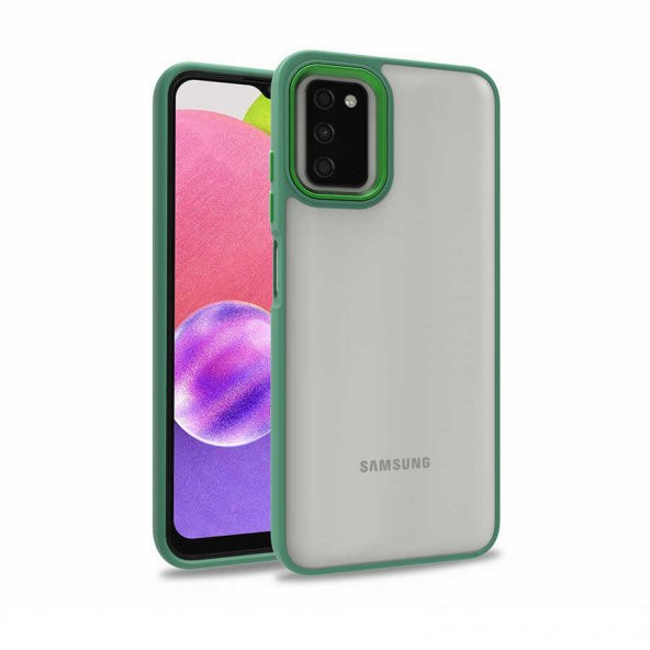 Galaxy A03S Kılıf Zore Flora Buton,Kenar Çevresi Renkli Kılıf ürün görseli 1