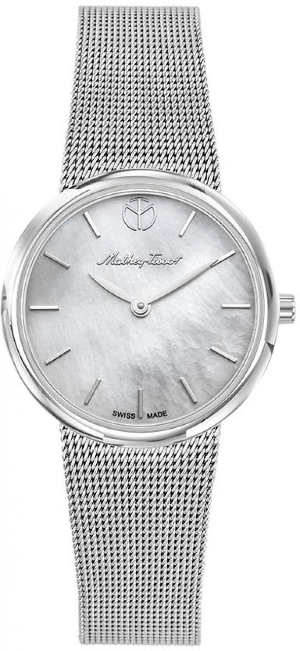 MATHEY-TISSOT D403AI SWISS MADE SAFİR CAMLI HASIR KORDON KADIN KOL SAATİ ürün görseli 1