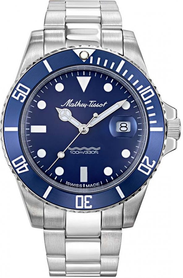 MATHEY-TISSOT H901ABU SWISS MADE SAFİR CAMLI ERKEK KOL SAATİ ürün görseli 1