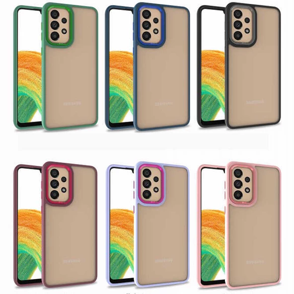 Galaxy A52 Kılıf Zore Flora Buton,Kenar Çevresi Renkli Kılıf - Resim 9