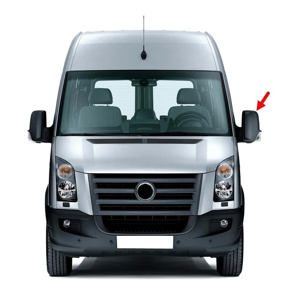 VW Crafter 2006-2016 Sol Dikiz Aynası Kapağı Üst Kapak 2E1857516A ürün görseli 1