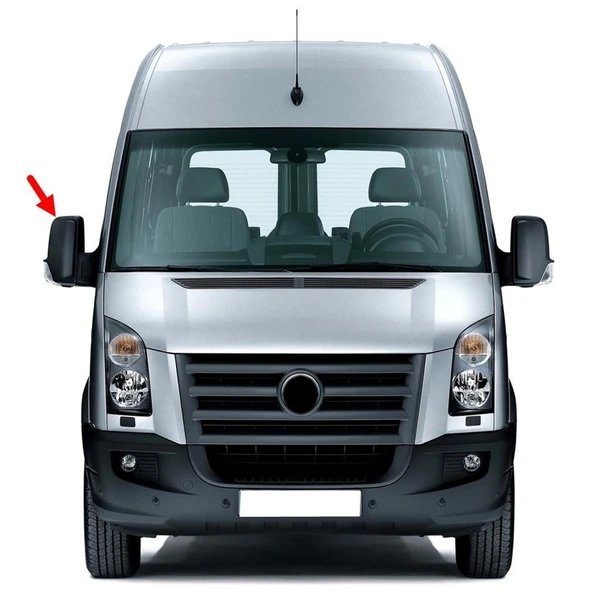 VW Crafter 2006-2016 Sağ Dikiz Aynası Kapağı Üst Kapak 2E1857516B ürün görseli 1