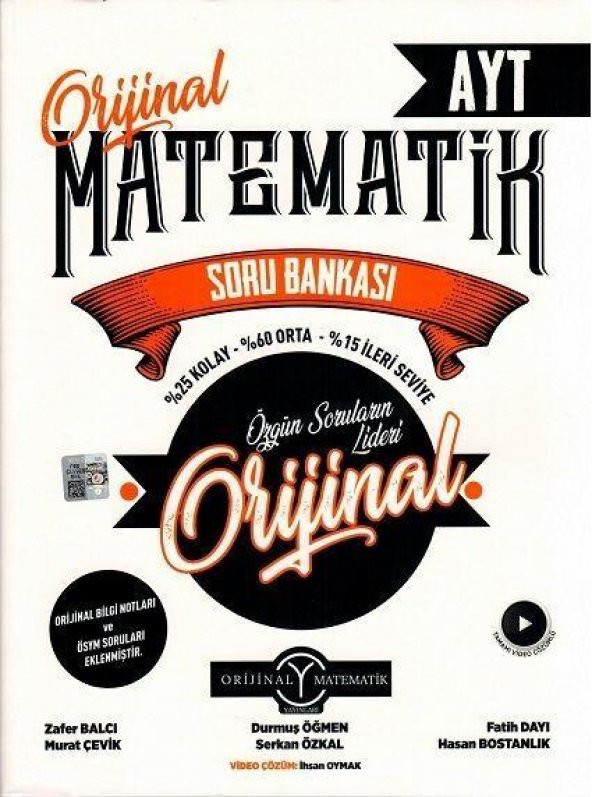 Ayt Orijinal Matematik Soru Bankası Orijinal Yayınları ürün görseli 1