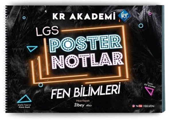 LGS Fen Bilimleri Poster Notlar KR Akademi ürün görseli 1