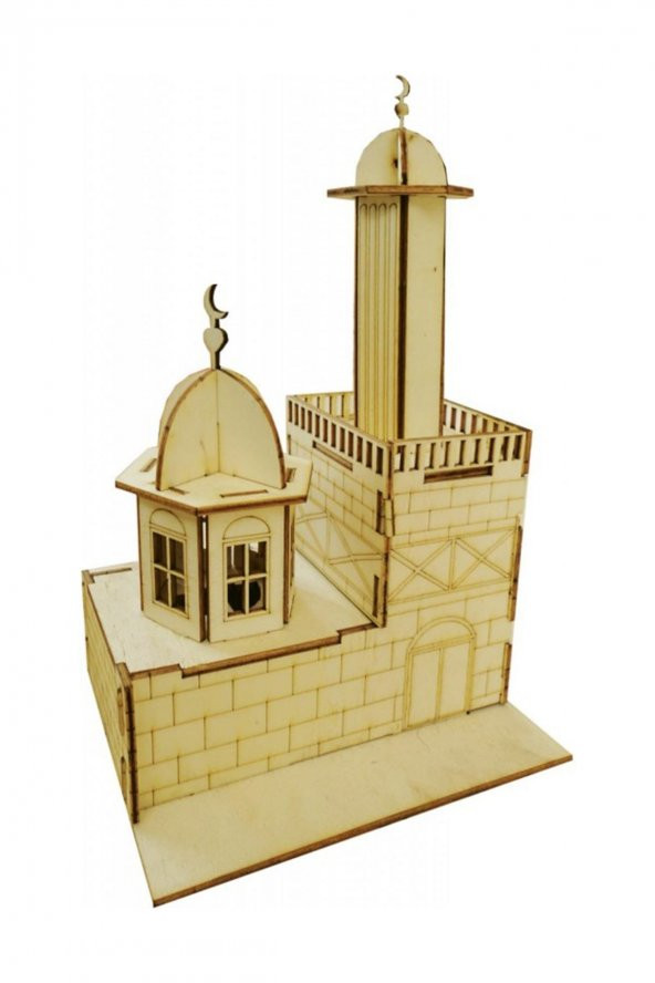 Camii Maketi,Ahşap Maket Büyük Boy   Boyanabilir Maket ürün görseli 1