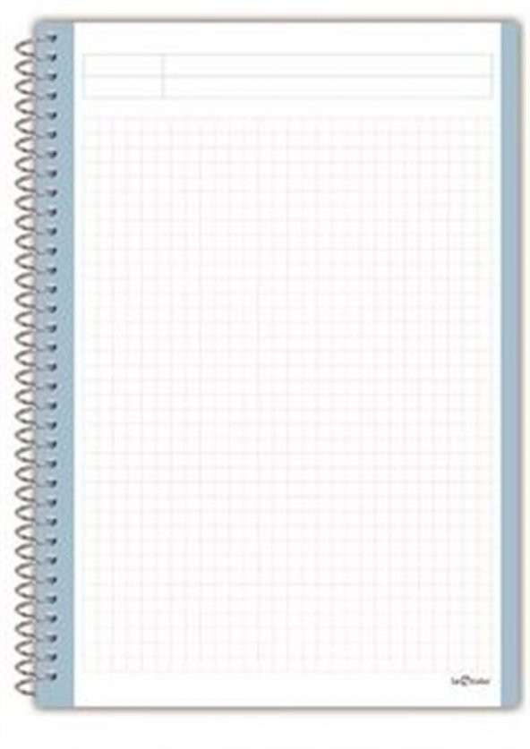 A4 Defter Kareli Dosyalı 160 Syf Mavi - Resim 2
