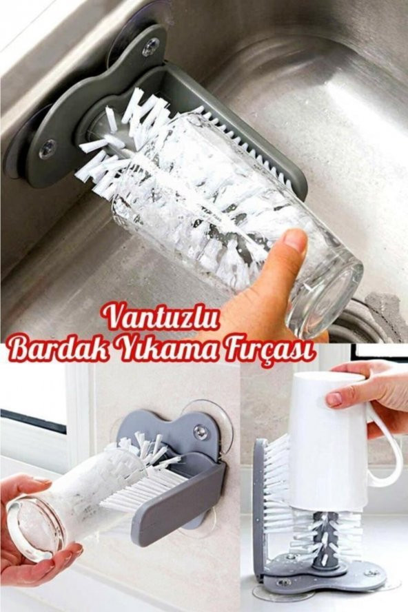 Bardak Yıkama Fırçası Vantuzlu ürün görseli 1