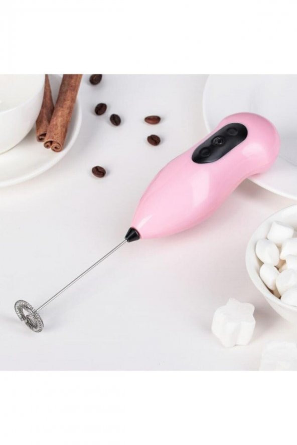 Mini Yumurta Karıştırıcı Süt Köpürtücü El Mikseri Pilli Kahve Çırpıcı Telli Blender ürün görseli 1