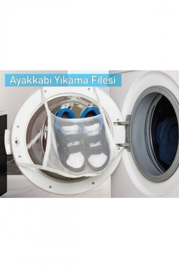 Hassas Çamaşır - Ayakkabı Yıkama Filesi Kapak Bağlamalı 35 X 20 Cm- ürün görseli 1