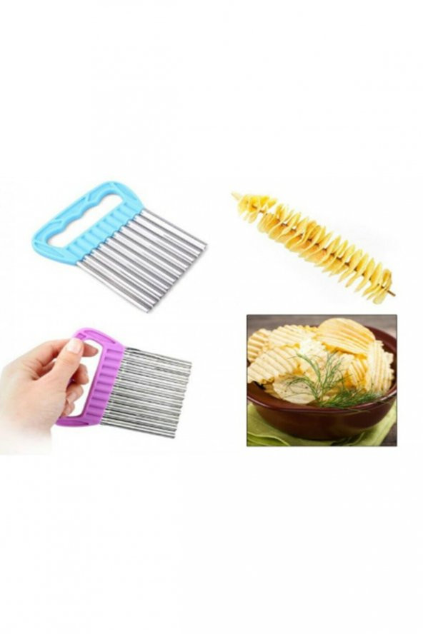 Chips Chopper Şekilli Sebze Ve Meyve Dilimleyici ürün görseli 1