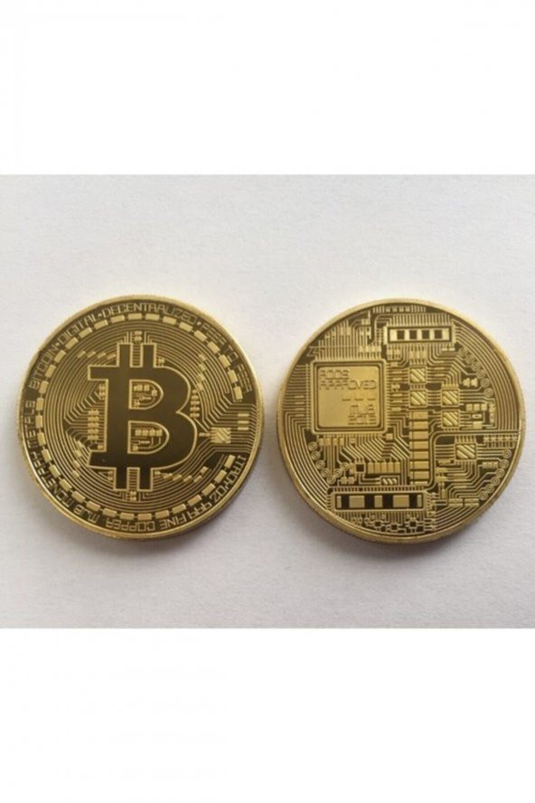 Koleksiyonluk Bitcoin Kripto Madeni Hatıra Para - Resim 2
