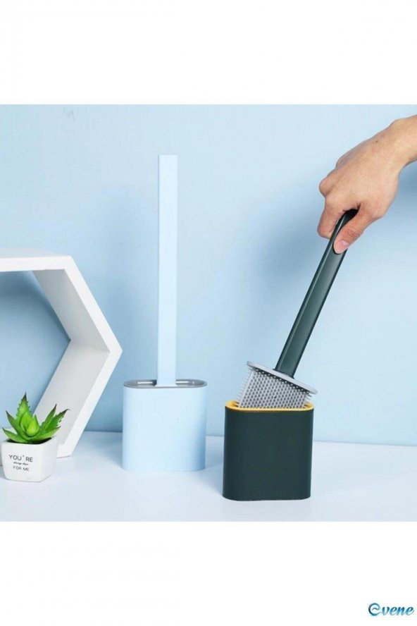 Tuvalet Fırçası Banyo Wc Temizlik Silikon Bükülebilir Fırça ürün görseli 1