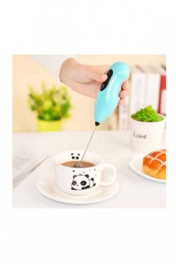 Mini Mikser Kahve Süt Köpürtücü Karıştırıcı Cappucino Mixer Pilli Çırpıcı ürün görseli 1