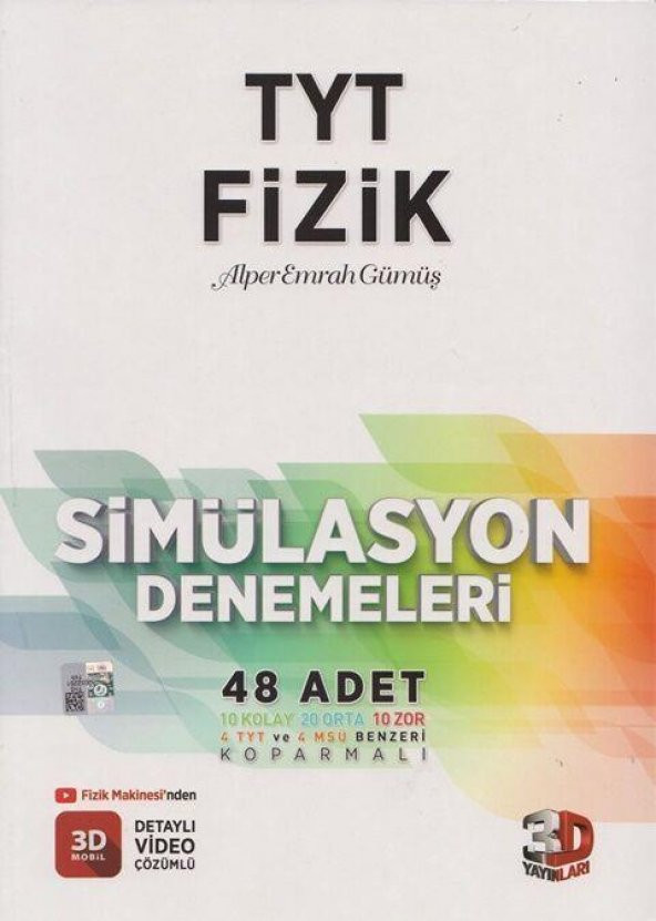 TYT Fizik Simülasyon 48 Deneme 3D Yayınları ürün görseli 1