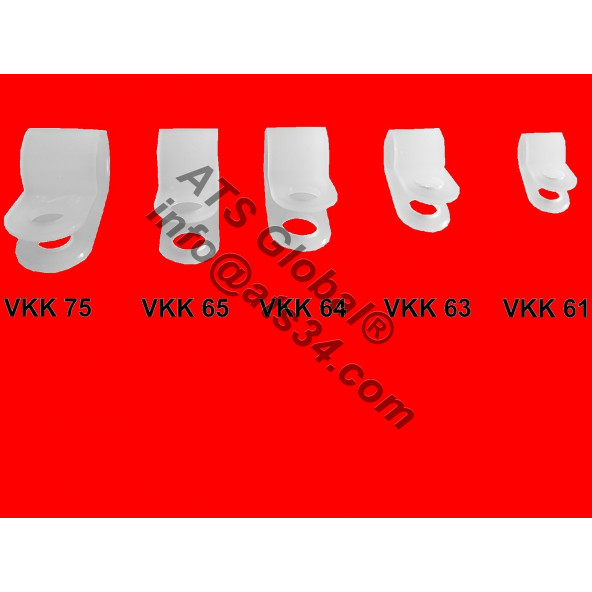 Vidalı Kablo Klipsi VKK75 500 Adet - Resim 5