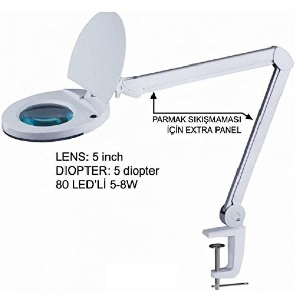 Swat Hzb-129 Masa Üstü Led Aydınlatmalı 5X Büyüteç ürün görseli 1