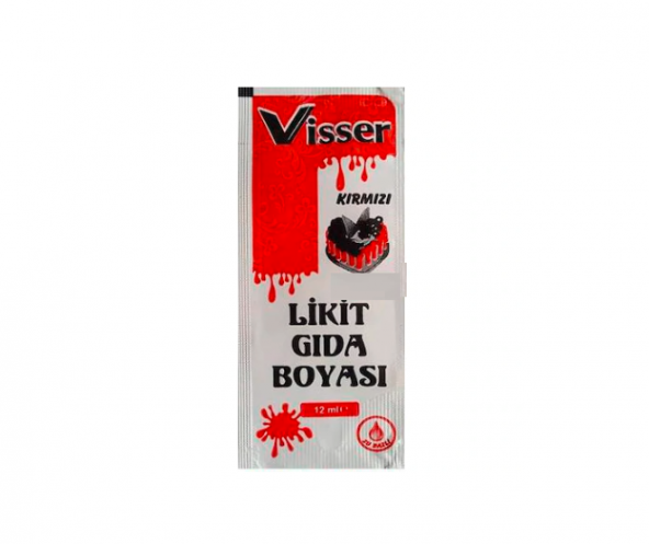 Visser Likit Gıda Boyası (12 ml) Kırmızı ürün görseli 1