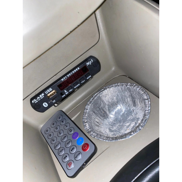 Oto Teyp Bluetooth Aux Çevirici Modül Konuşma Özellikli Mikrofon Özellikli Üründür. ürün görseli 1