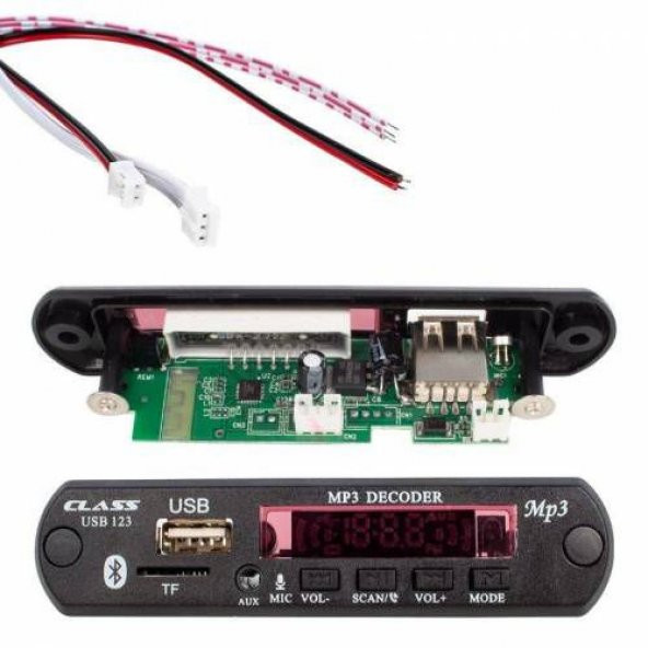 Mikrofonlu Yeni Fırsat Ürünü Aux Çıkışlı Araç Oto Teyp Uyumlu Bluetoothlu Usb Mp3 Çevirici Modü ürün görseli 1
